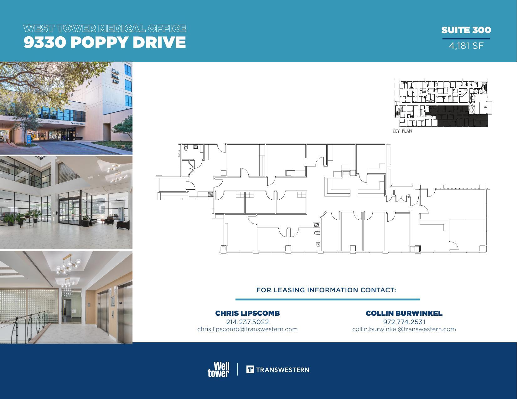 9330 Poppy Dr, Dallas, TX à louer Plan d’étage– Image 1 sur 1