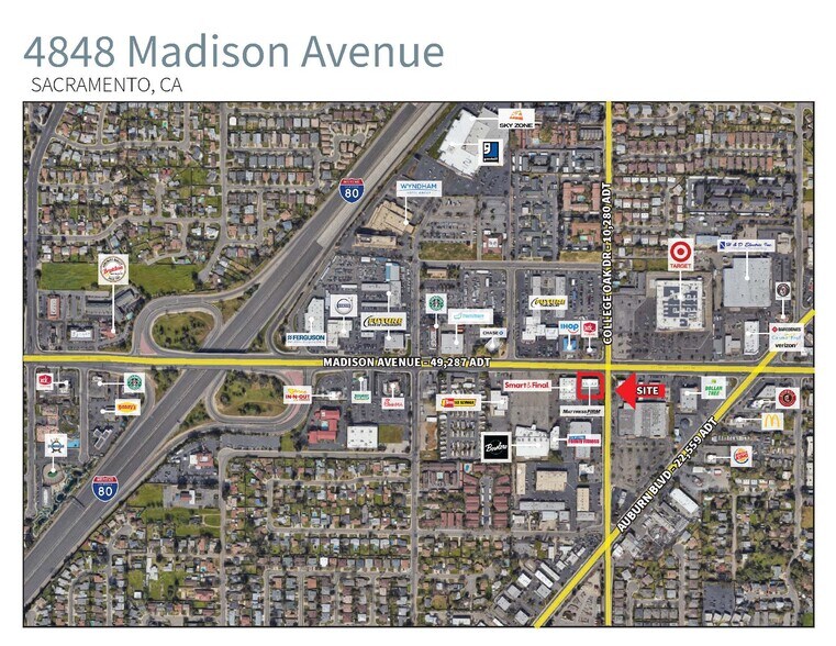 4848 Madison Ave, Sacramento, CA à louer - Photo de l’immeuble – Image 2 sur 6
