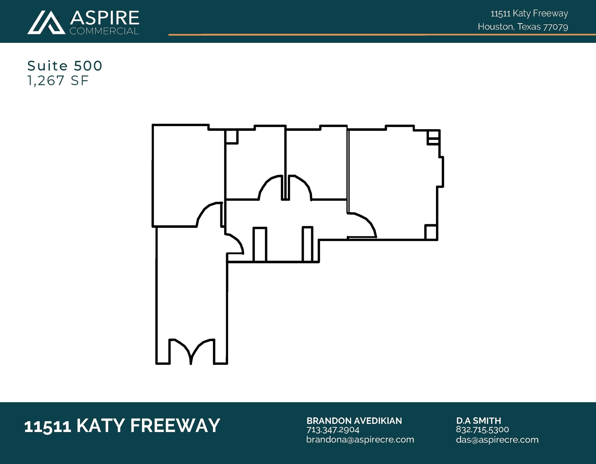 11511 Katy Fwy, Houston, TX à louer Plan d’étage– Image 1 sur 1