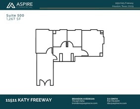 11511 Katy Fwy, Houston, TX à louer Plan d’étage– Image 1 sur 1