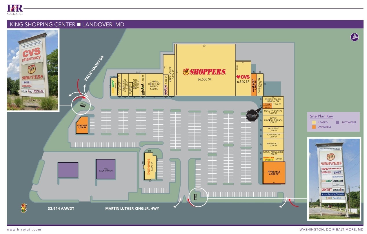 7001-7101 Martin Luther King Jr Hwy, Landover, MD à louer Plan de site– Image 1 sur 1