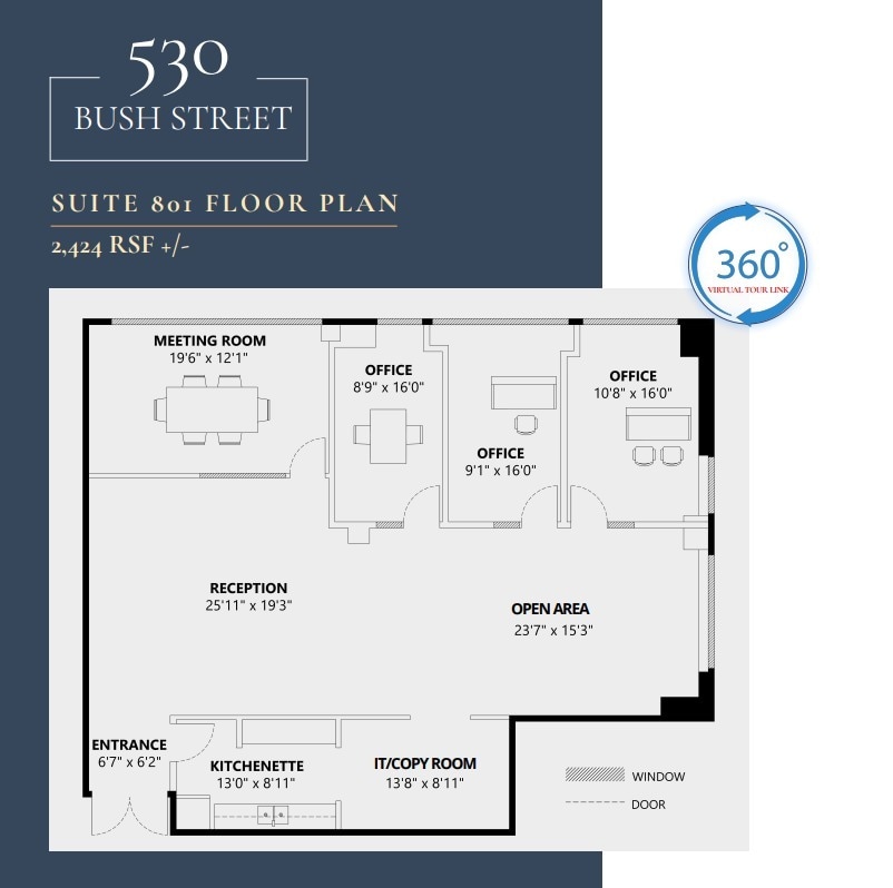 530 Bush St, San Francisco, CA à louer Plan d’étage– Image 1 sur 1