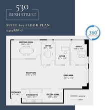530 Bush St, San Francisco, CA à louer Plan d’étage– Image 1 sur 1
