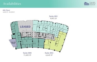 5425-5481 Wisconsin Ave, Chevy Chase, MD à louer Plan d’étage– Image 1 sur 1