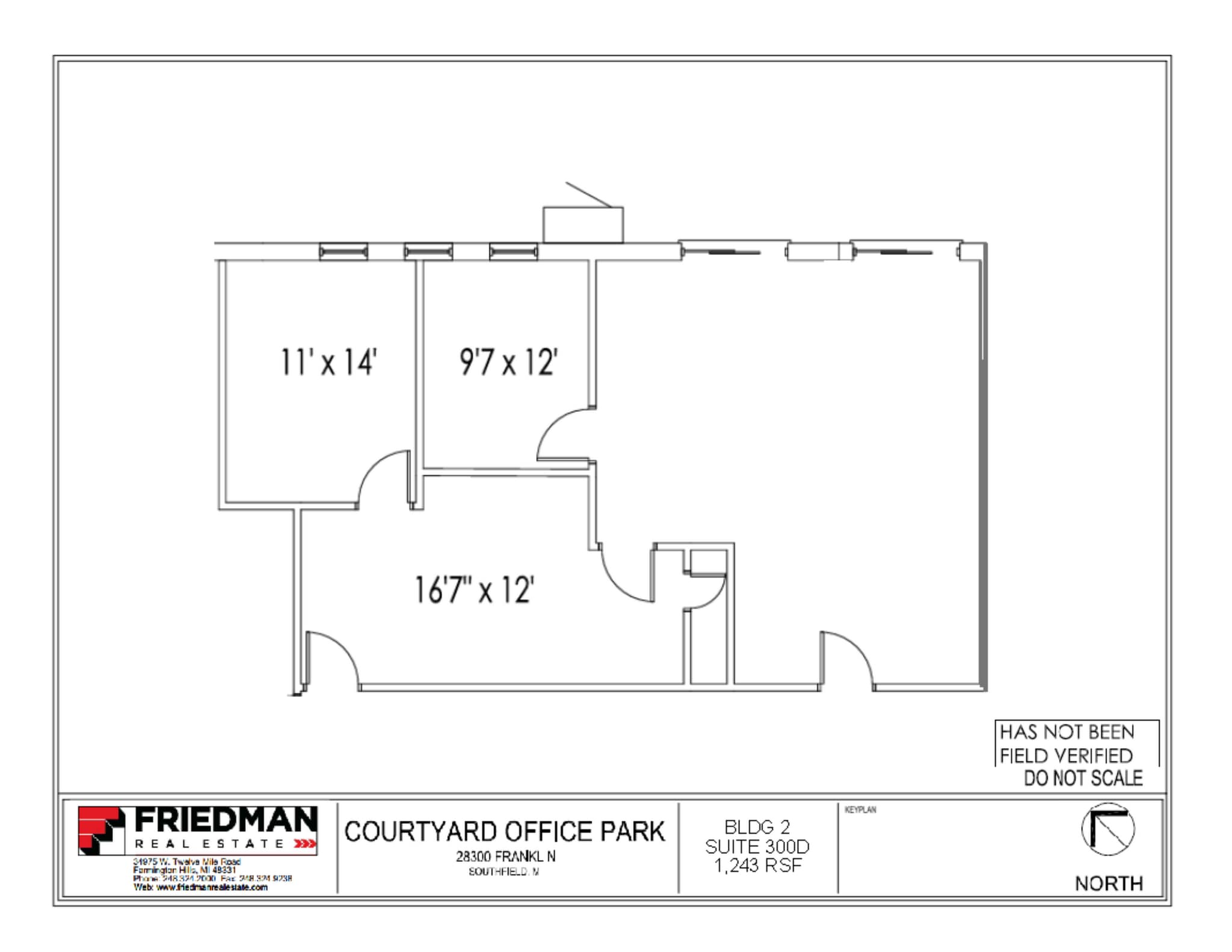 28280-28290 Franklin Rd, Southfield, MI à louer Plan d’étage– Image 1 sur 1