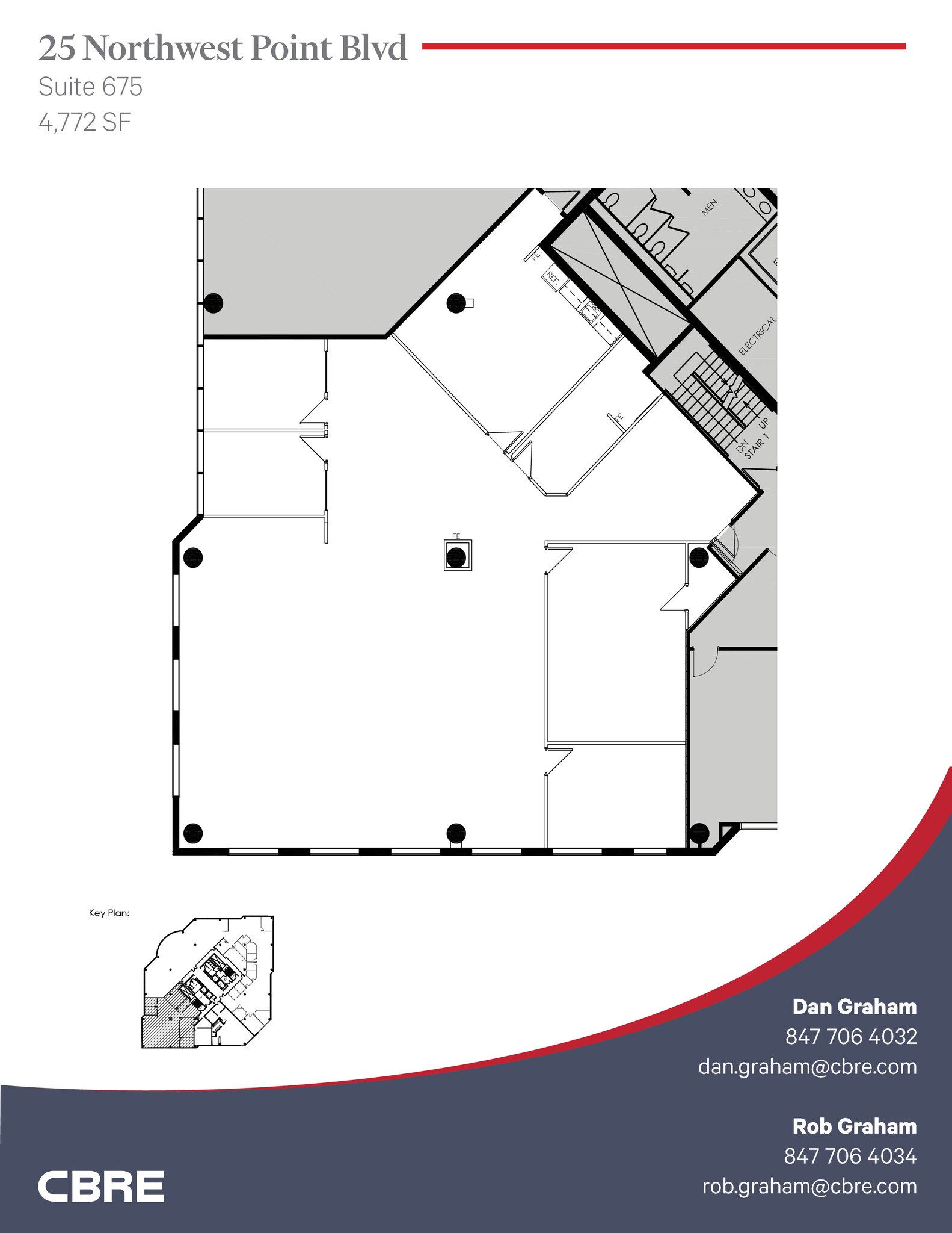 25 NW Point Blvd, Elk Grove Village, IL à louer Plan d’étage– Image 1 sur 3