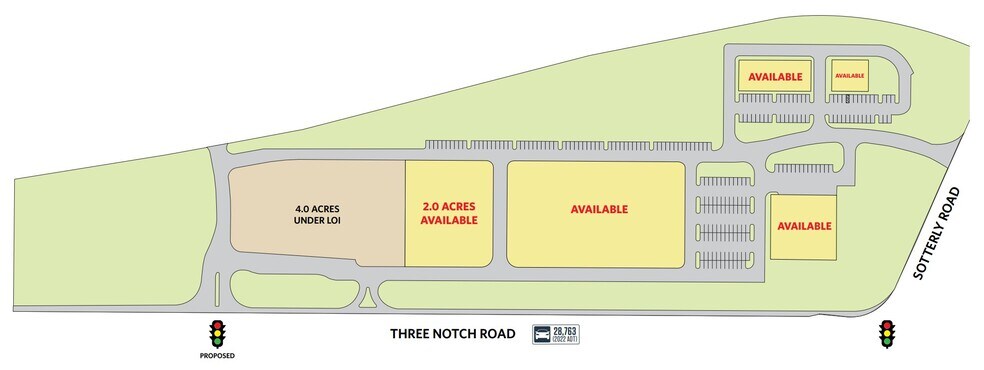 Three Notch Rd, Hollywood, MD à louer - Plan de site – Image 2 sur 2