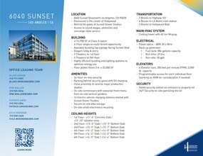 6040 W Sunset Blvd, Los Angeles, CA à louer Autre– Image 2 sur 2