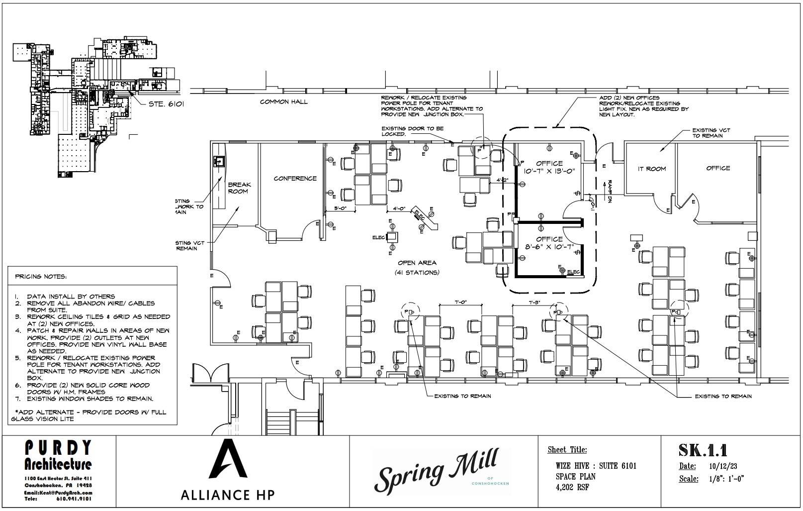 555 E North Ln, Conshohocken, PA à louer Plan d’étage– Image 1 sur 1