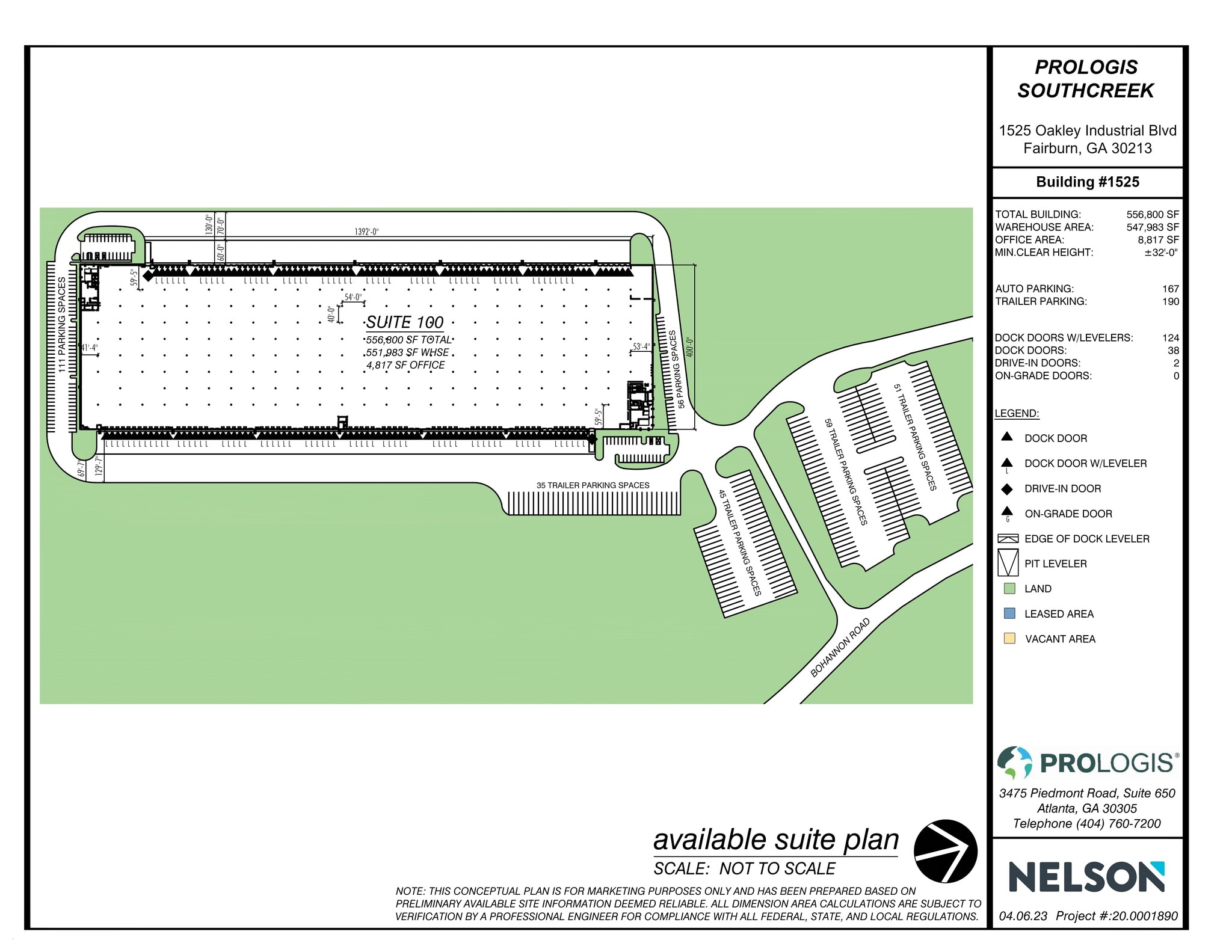 1525 Oakley Industrial Blvd, Fairburn, GA à louer Plan de site– Image 1 sur 1