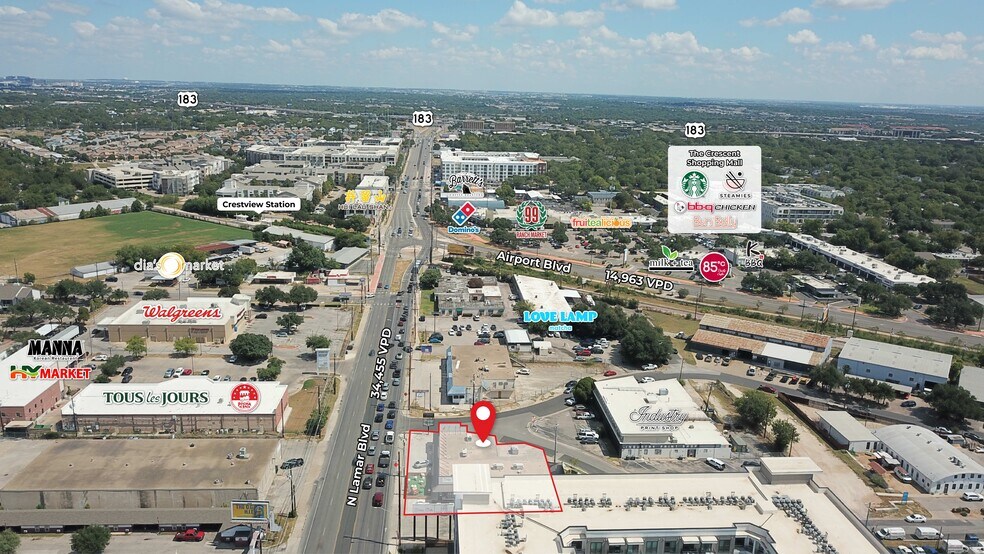 6719 N Lamar Blvd, Austin, TX à louer - Aérien – Image 2 sur 20