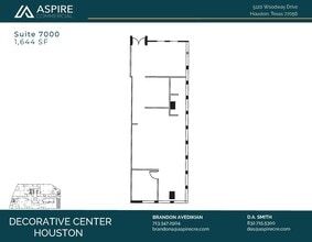 5120 Woodway Dr, Houston, TX à louer Plan d’étage– Image 1 sur 1
