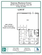 6012 Campus Circle Dr W, Irving, TX à louer Plan d’étage– Image 1 sur 1
