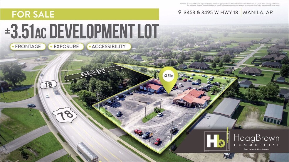 3453 W State Highway 18, Manila, AR à vendre - Aérien – Image 1 sur 4