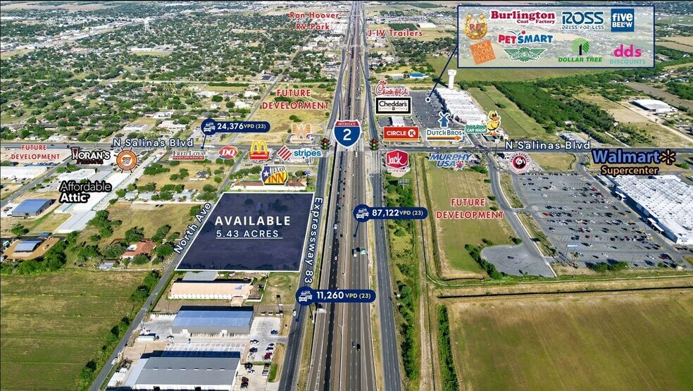 2008 North Ave, Donna, TX à vendre - Aérien – Image 2 sur 2