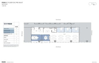 PENN 1, New York, NY à louer Plan d’étage– Image 2 sur 2