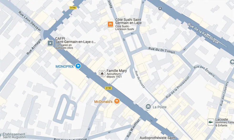 Local commercial dans Saint-Germain-en-Laye à louer - Photo de l’immeuble – Image 1 sur 4