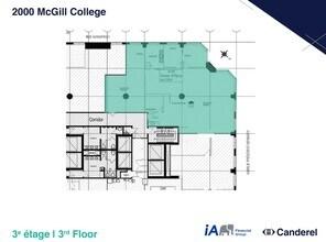 2000 Av McGill College, Montréal, QC à louer Plan d’étage– Image 1 sur 1