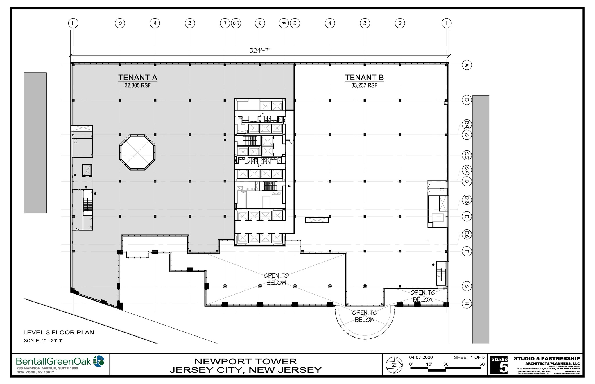 525 Washington Blvd, Jersey City, NJ à louer Plan d’étage– Image 1 sur 5