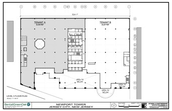 525 Washington Blvd, Jersey City, NJ à louer Plan d’étage– Image 1 sur 5