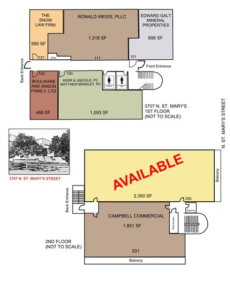 3707 N Saint Marys St, San Antonio, TX à louer - Plan de site – Image 2 sur 3