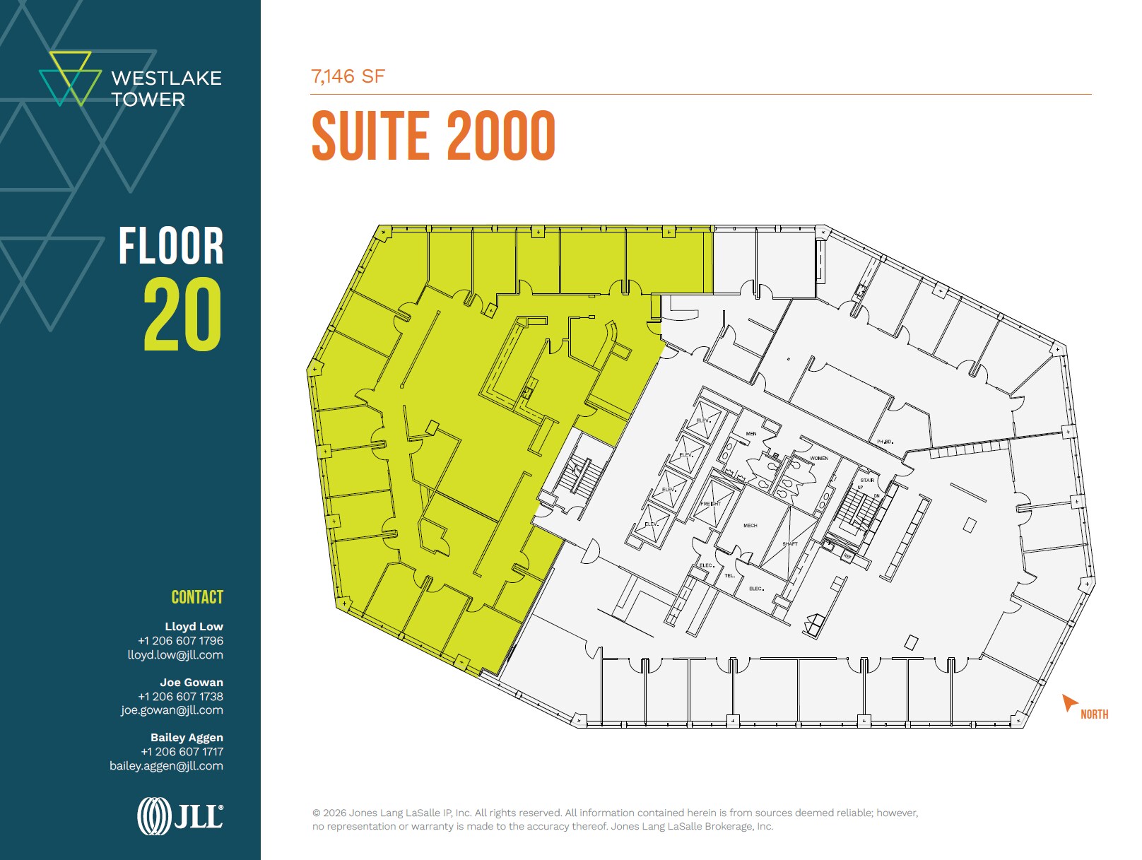 1601 5th Ave, Seattle, WA à louer Plan d’étage– Image 1 sur 1