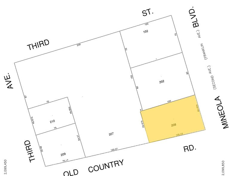 210 Old Country Rd, Mineola, NY à louer - Plan cadastral – Image 2 sur 23