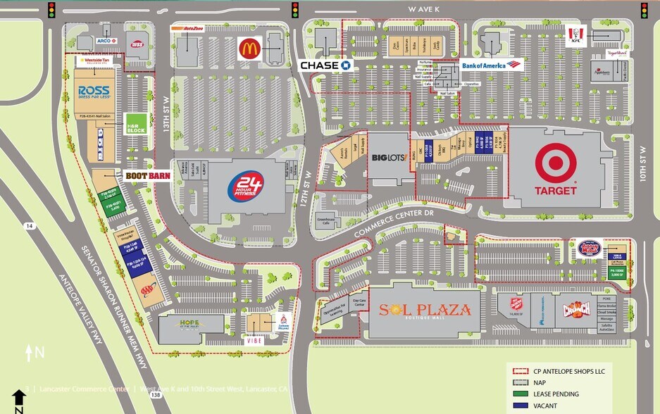 1028-1308 W Avenue K, Lancaster, CA à louer - Plan de site – Image 2 sur 7