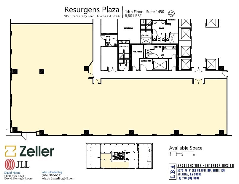 945 E Paces Ferry Rd NE, Atlanta, GA à louer Plan d’étage– Image 1 sur 1