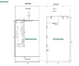 6045 Scott Way, Commerce, CA à louer Plan de site– Image 1 sur 2