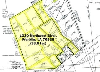 Plus de détails pour 1330 Northwest Blvd, Franklin, LA - Terrain à vendre