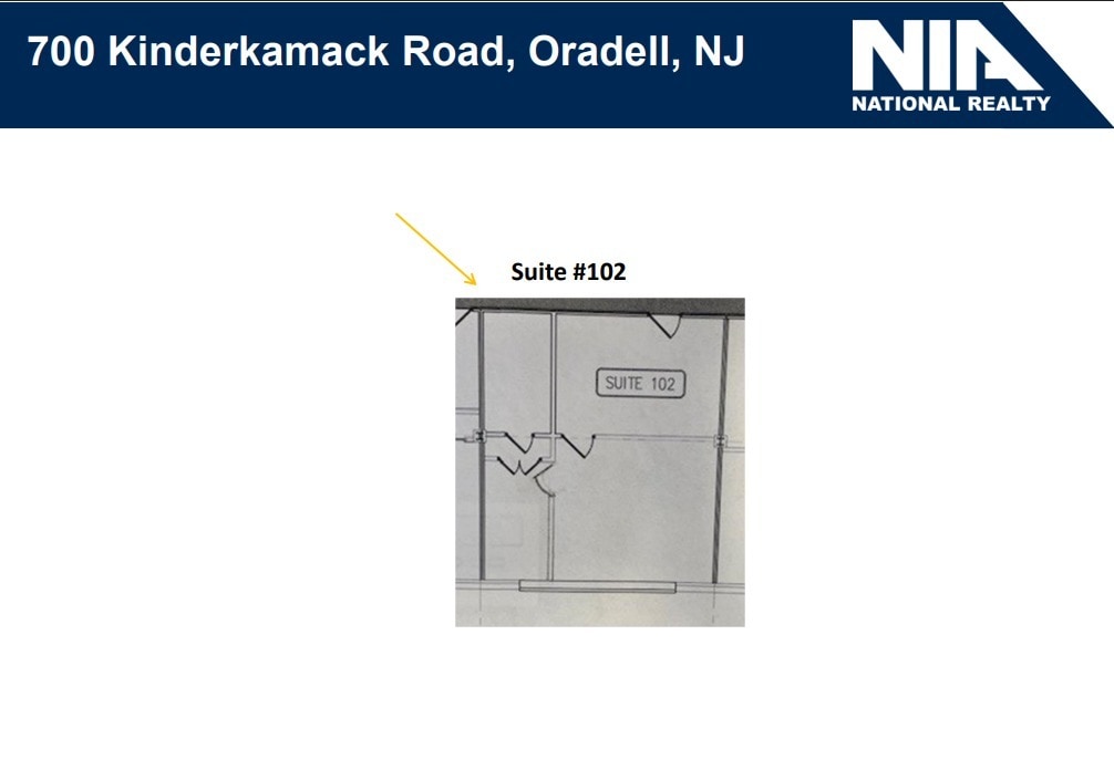 700 Kinderkamack Rd, Oradell, NJ à louer Plan d’étage– Image 1 sur 1