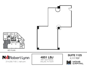 4851 Lyndon B Johnson Fwy, Dallas, TX à louer Plan d’étage– Image 1 sur 1