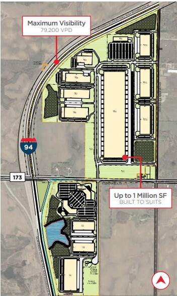 Route 173, Wadsworth, IL à louer - Plan de site – Image 2 sur 3