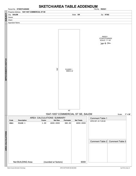 1045-1057 Commercial St, Salem, OR à vendre - Plan de site – Image 2 sur 2