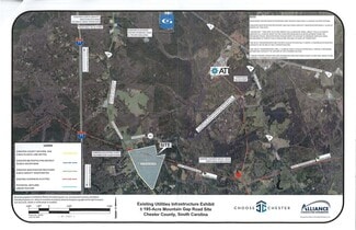 Plus de détails pour Massive Interstate I-77 Corridor 195-Acre Confluence of Deliverables Site, Great Falls, SC - Terrain à vendre