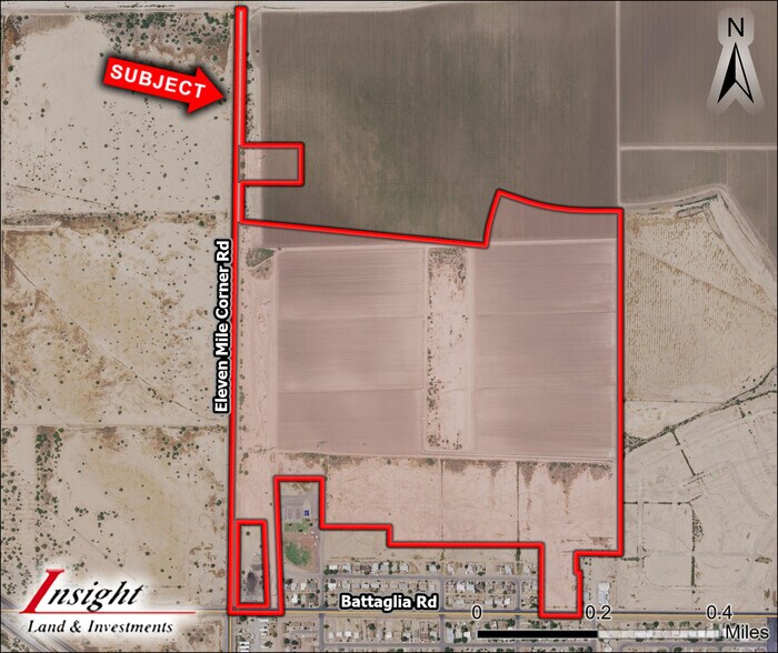 NEC 11 Mile Corner and Battaglia Road, Eloy, AZ à vendre - Aérien – Image 1 sur 3