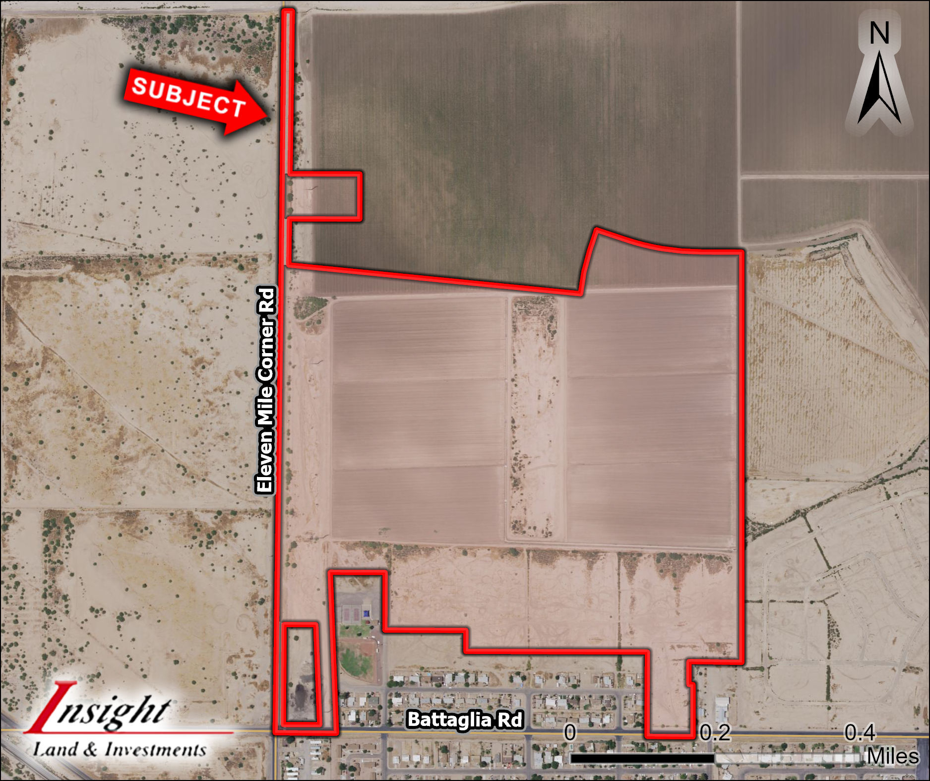 NEC 11 Mile Corner and Battaglia Road, Eloy, AZ à vendre Aérien– Image 1 sur 4
