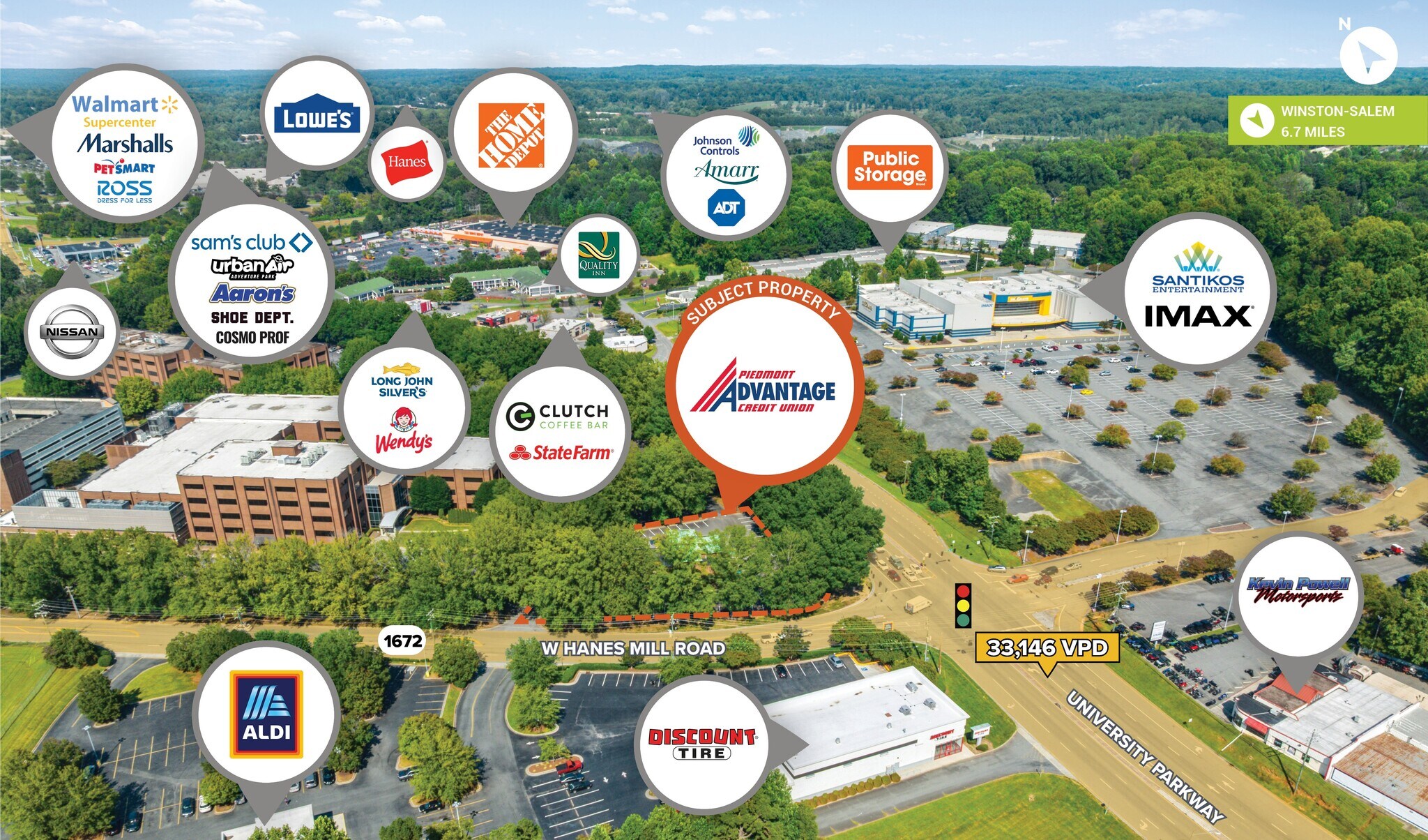 5610 University Pky, Winston-Salem, NC à vendre Aérien– Image 1 sur 5