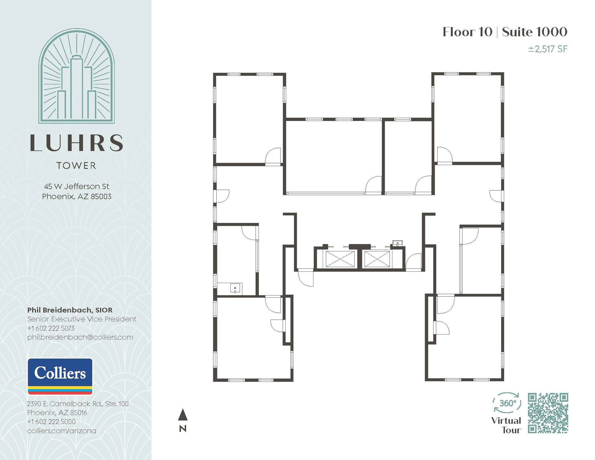 45 W Jefferson St, Phoenix, AZ à louer Plan d’étage– Image 1 sur 1