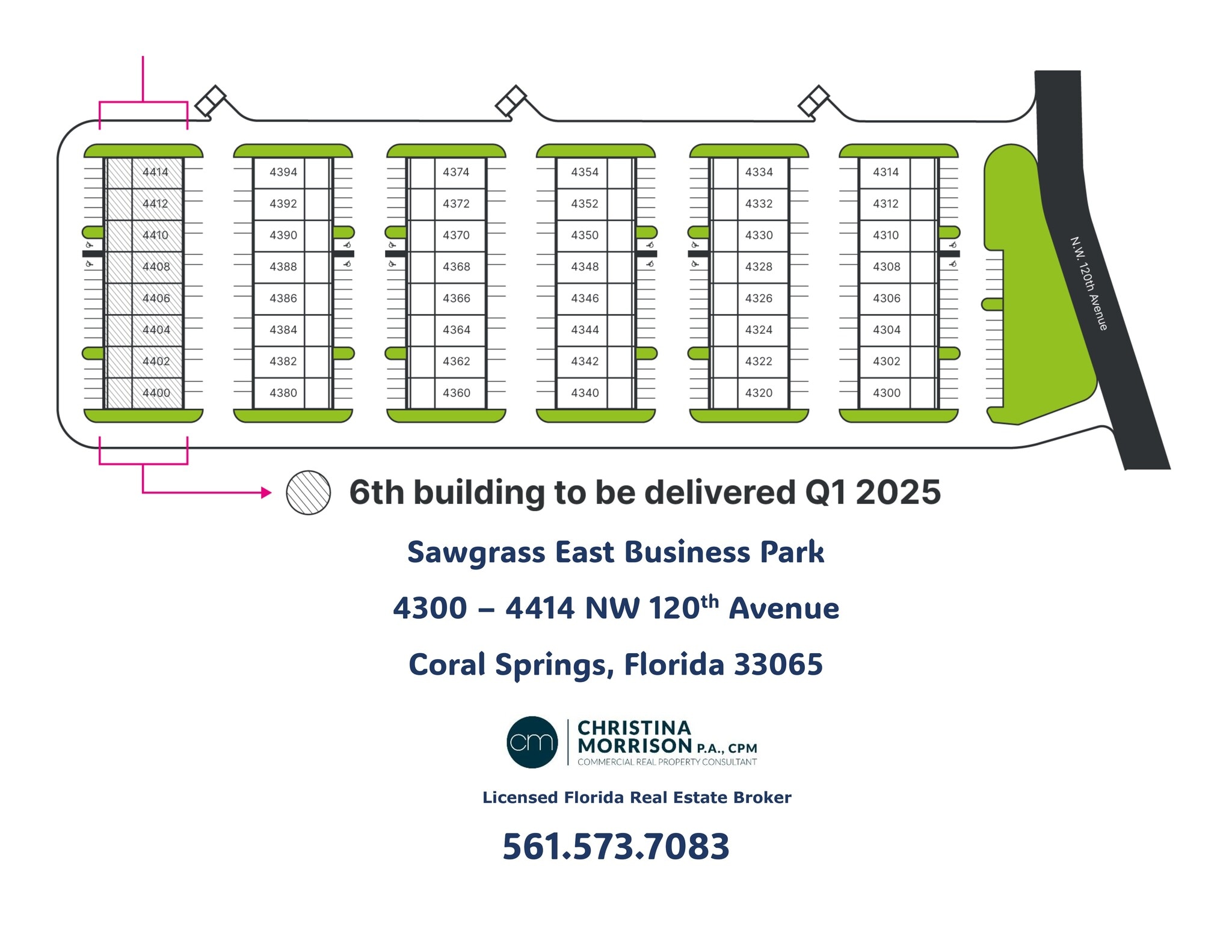 4300-4314 NW 120th Ave, Coral Springs, FL à louer Plan de site– Image 1 sur 6