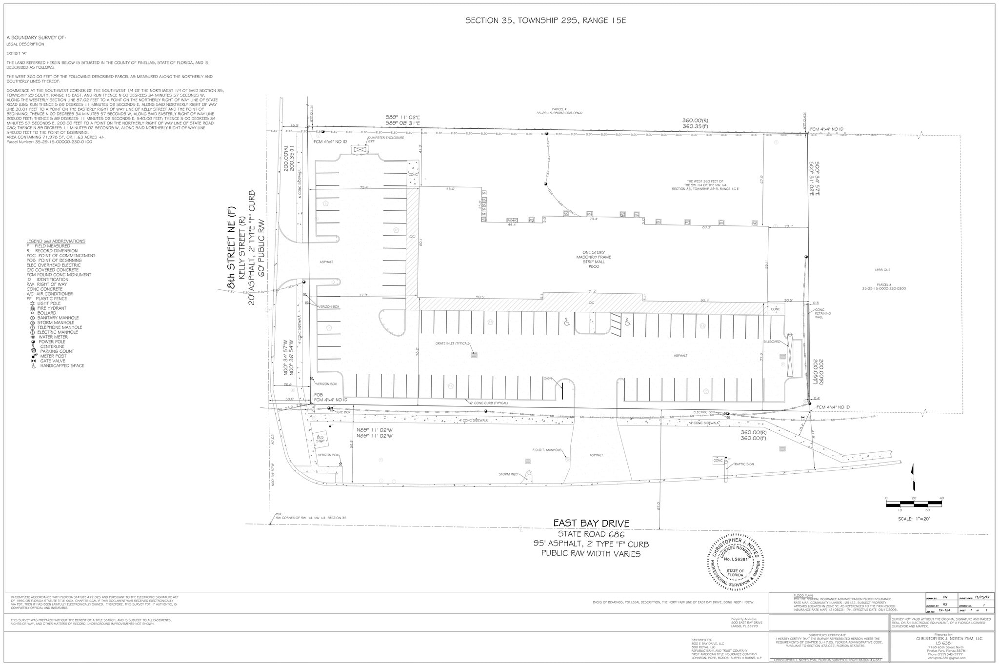 800 E Bay Dr, Largo, FL à louer Plan de site– Image 1 sur 1