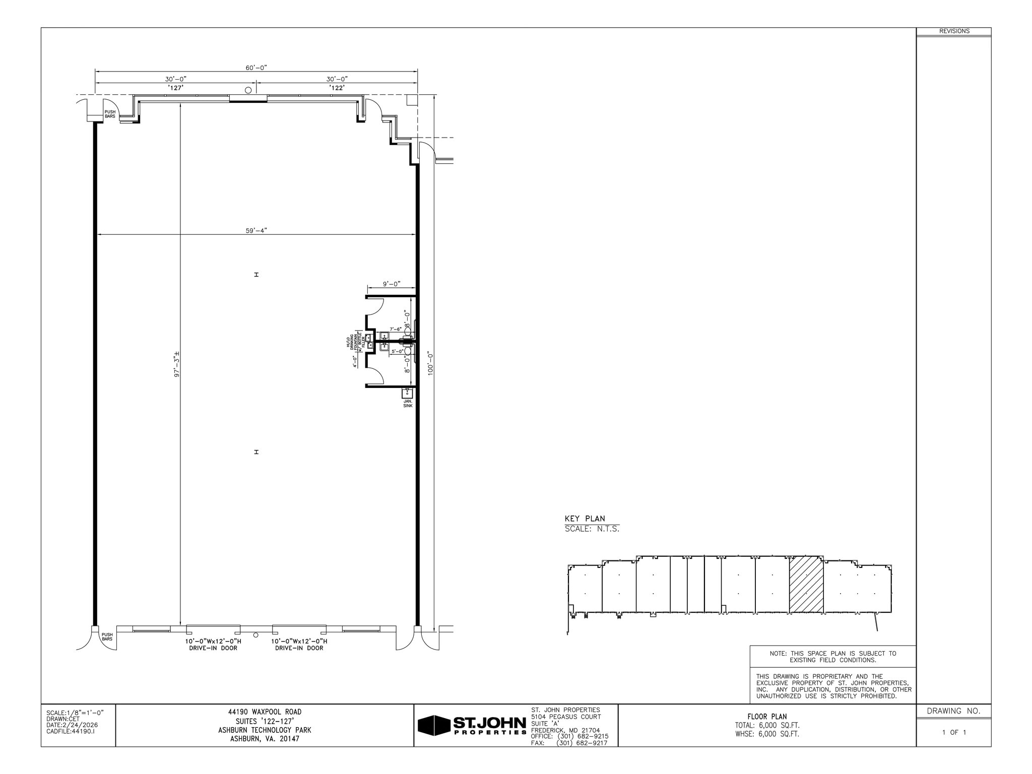 44190 Waxpool Rd, Ashburn, VA à louer Plan de site– Image 1 sur 1