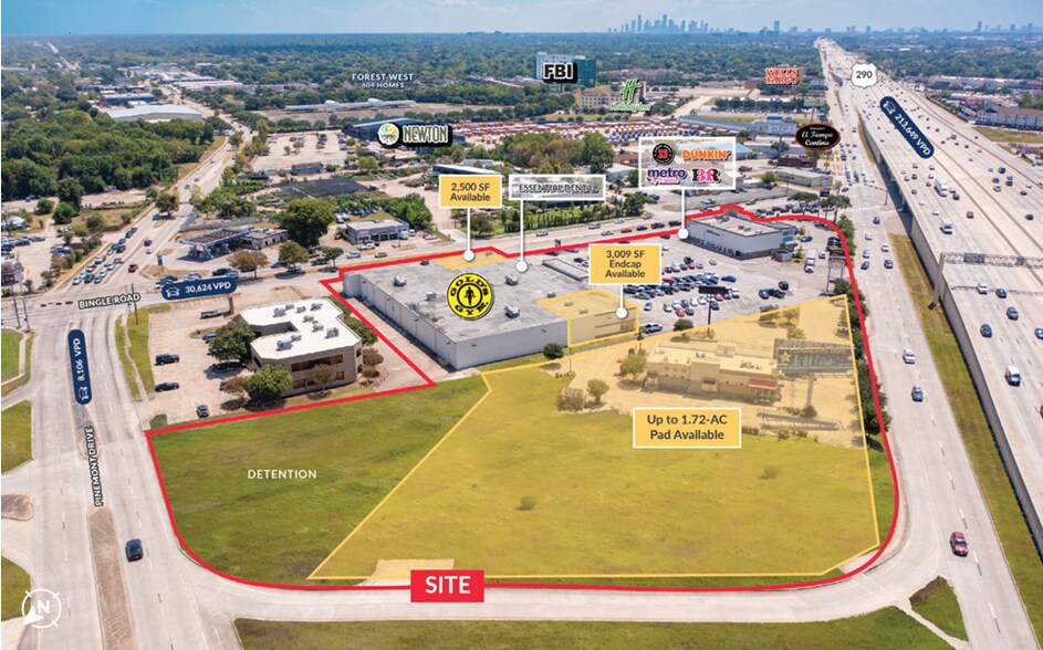 12700-12710 Northwest Fwy, Houston, TX à louer - Photo de l’immeuble – Image 2 sur 3