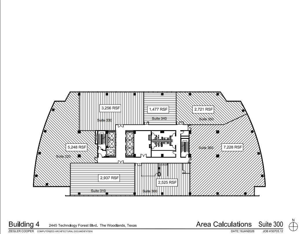 2445 Technology Forest Blvd, The Woodlands, TX à louer Plan d’étage– Image 1 sur 1