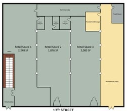 316 12th St, Oakland, CA à louer Plan d’étage– Image 1 sur 1