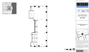 180 Dundas St W, Toronto, ON à louer Plan d’étage– Image 1 sur 2