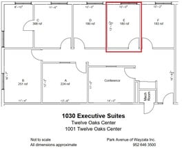 600 Twelve Oaks Center Dr, Wayzata, MN à louer Plan d’étage– Image 1 sur 1
