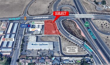 Hwy 99 & Lathrop Rd, Manteca, CA - VUE AÉRIENNE  vue de carte - Image1