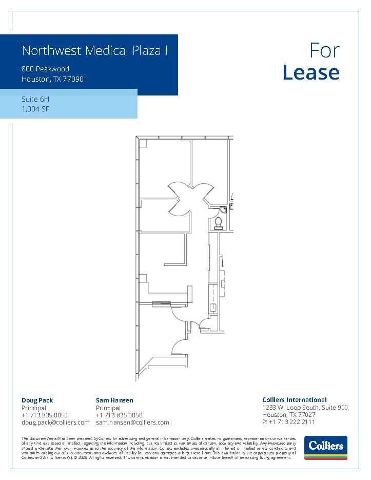 800 Peakwood Dr, Houston, TX à louer Plan d’étage– Image 1 sur 1